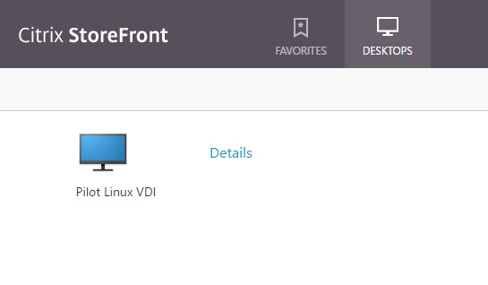 Citrix Linux VDA Storefront