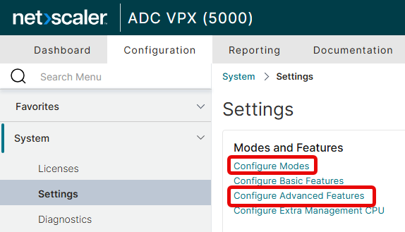 NetScaler Gateway Settings section