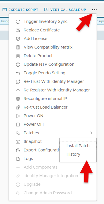 Aria Lifecycle Manager Patch History