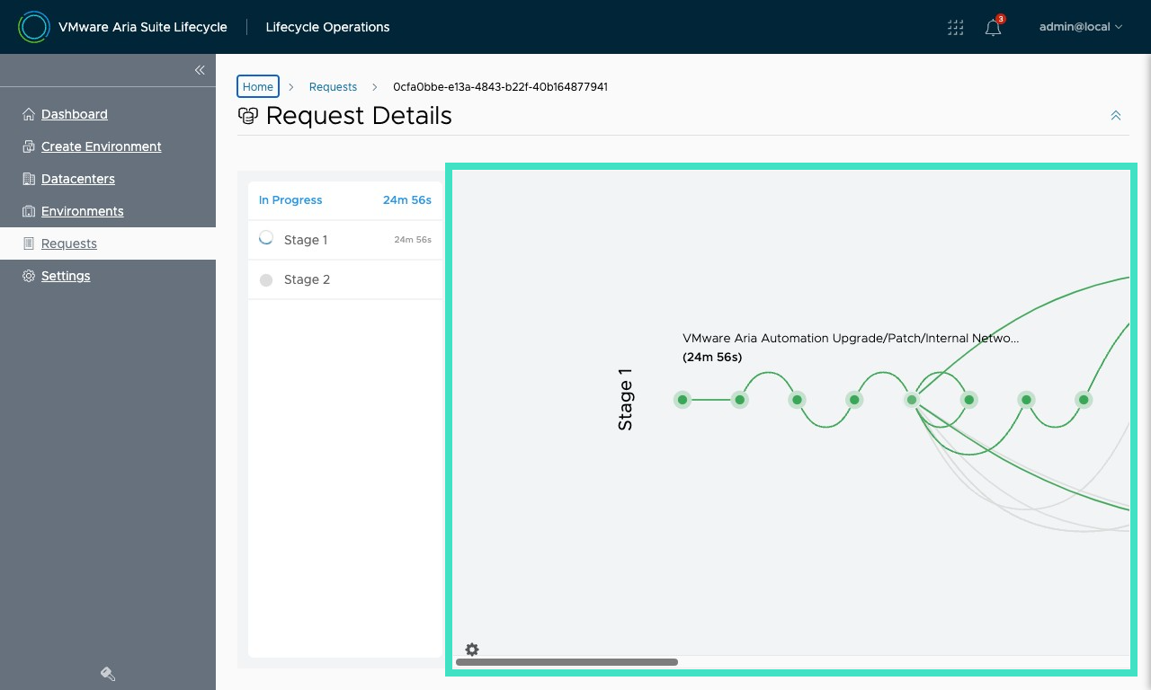 Image of LCM patching progress graph