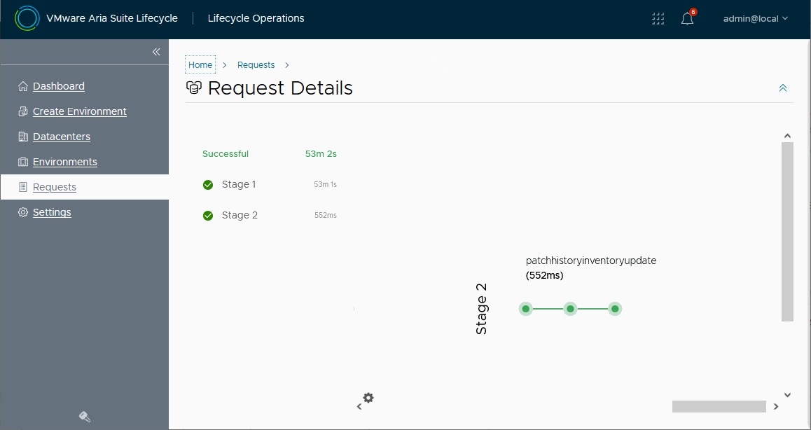 Aria Automation Patch Request Complete